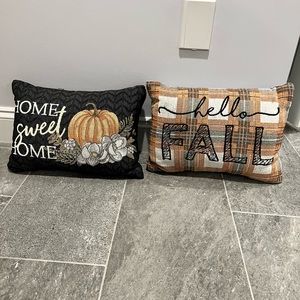 Fall accent pillows